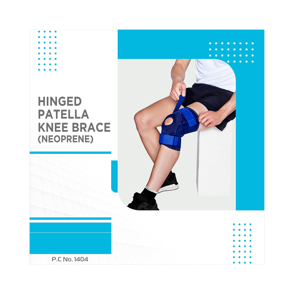 Vissco Core Hinged Patella Knee Brace (Neoprene) XL Grey - Image 3