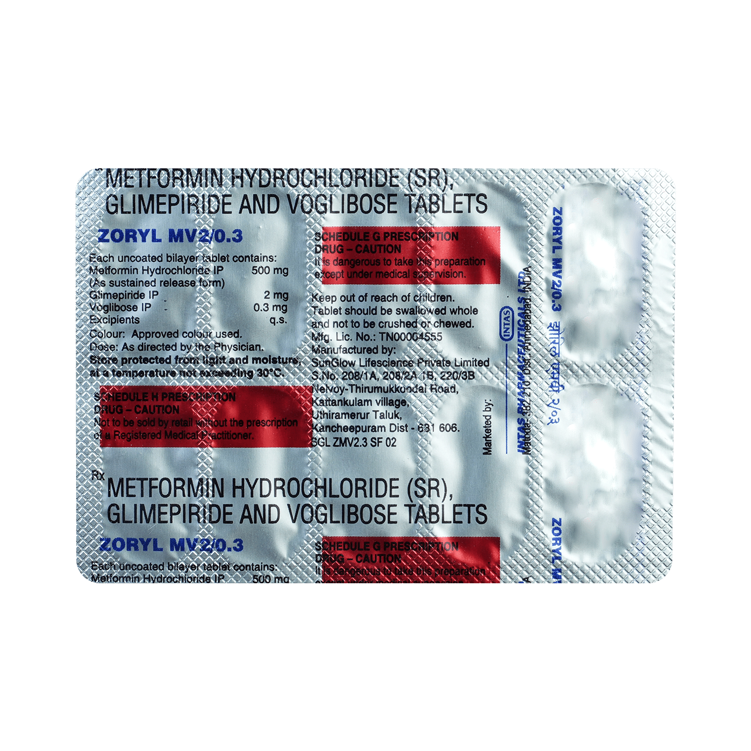 Zoryl MV 2/0.3 Tablet SR - Image 6
