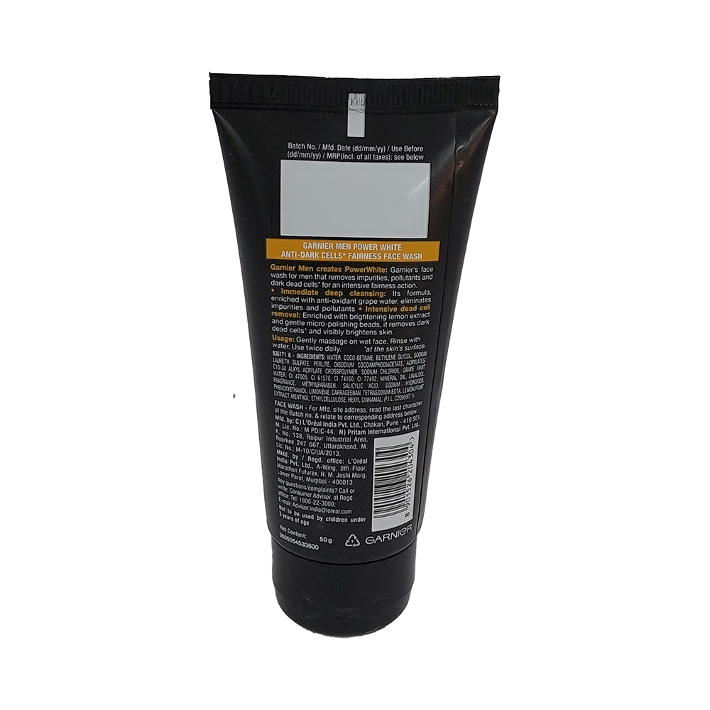 Garnier Men Face Wash Power White Fairness - Image 2