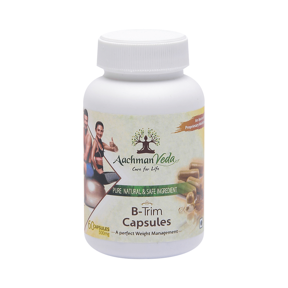 Aachman Veda A Perfect Weight Management B-Trim 500mg Capsule (60 Each) - Image 2