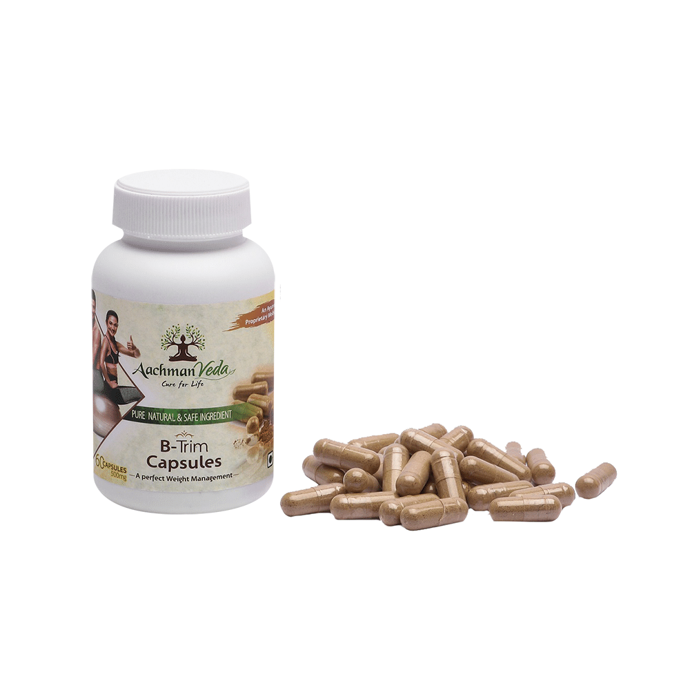 Aachman Veda A Perfect Weight Management B-Trim 500mg Capsule (60 Each) - Image 5