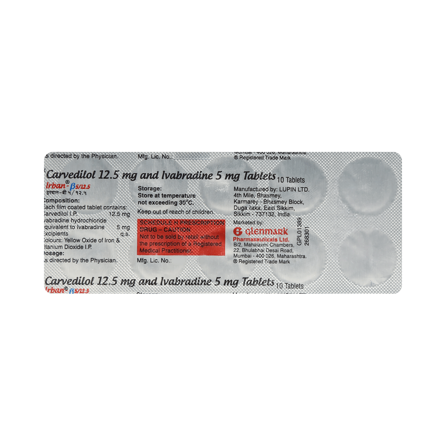 Irban Beta 12.5mg/5mg Tablet - Image 3