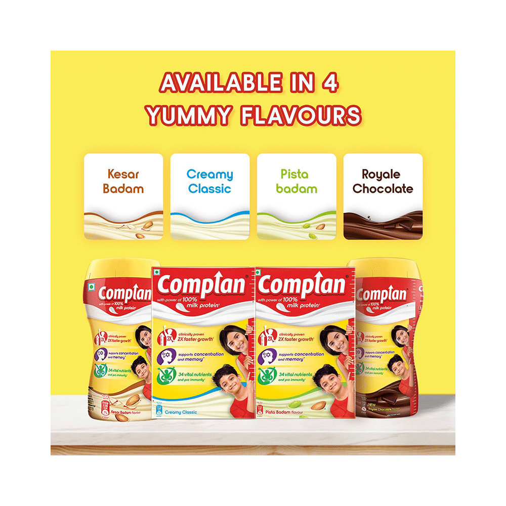 Complan Nutrition Drink Powder for Children | Nutrition Drink for Kids with Protein & 34 Vital Nutrients | Creamy Classic - Image 8