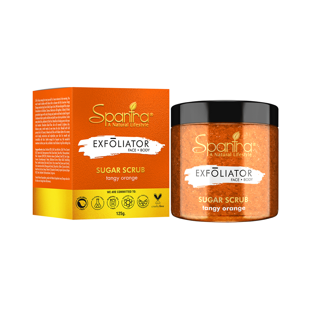 Spantra Exfoliator Sugar Scrub Tangy Orange - Image 1