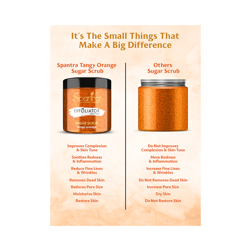 Spantra Exfoliator Sugar Scrub Tangy Orange - Image 6
