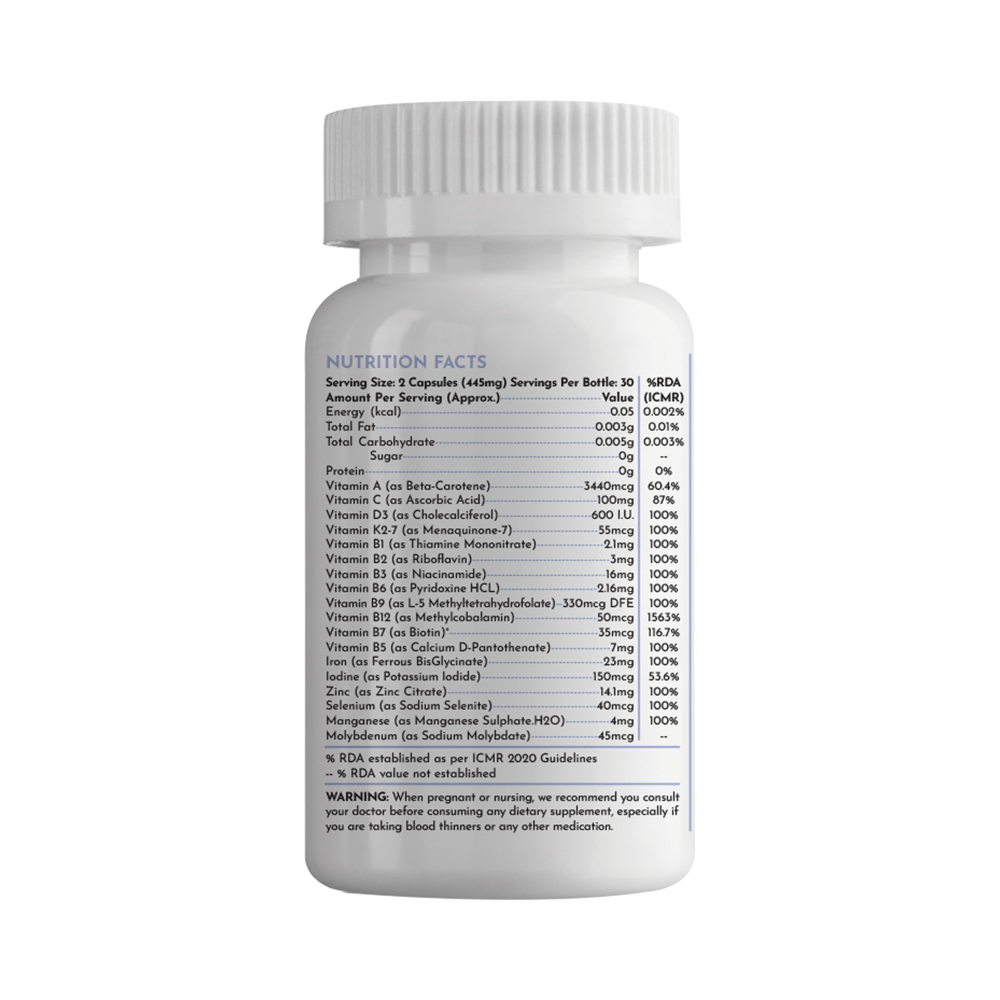 Unived Vegan Momy Postnatal Multinutrient Vegan Capsule - Image 3