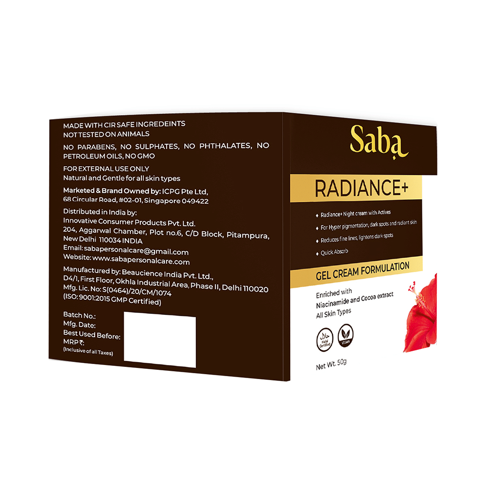 Saba Radiance+ Night Cream - Image 2
