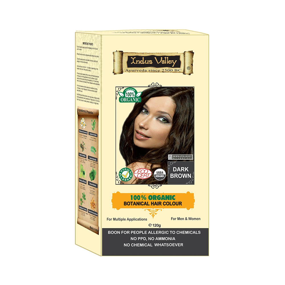Indus Valley Dark Brown Botanical Hair Colour - Image 1