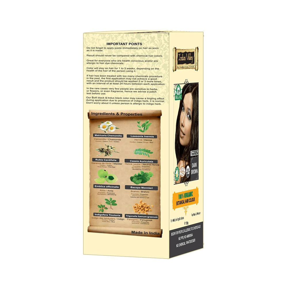 Indus Valley Dark Brown Botanical Hair Colour - Image 2