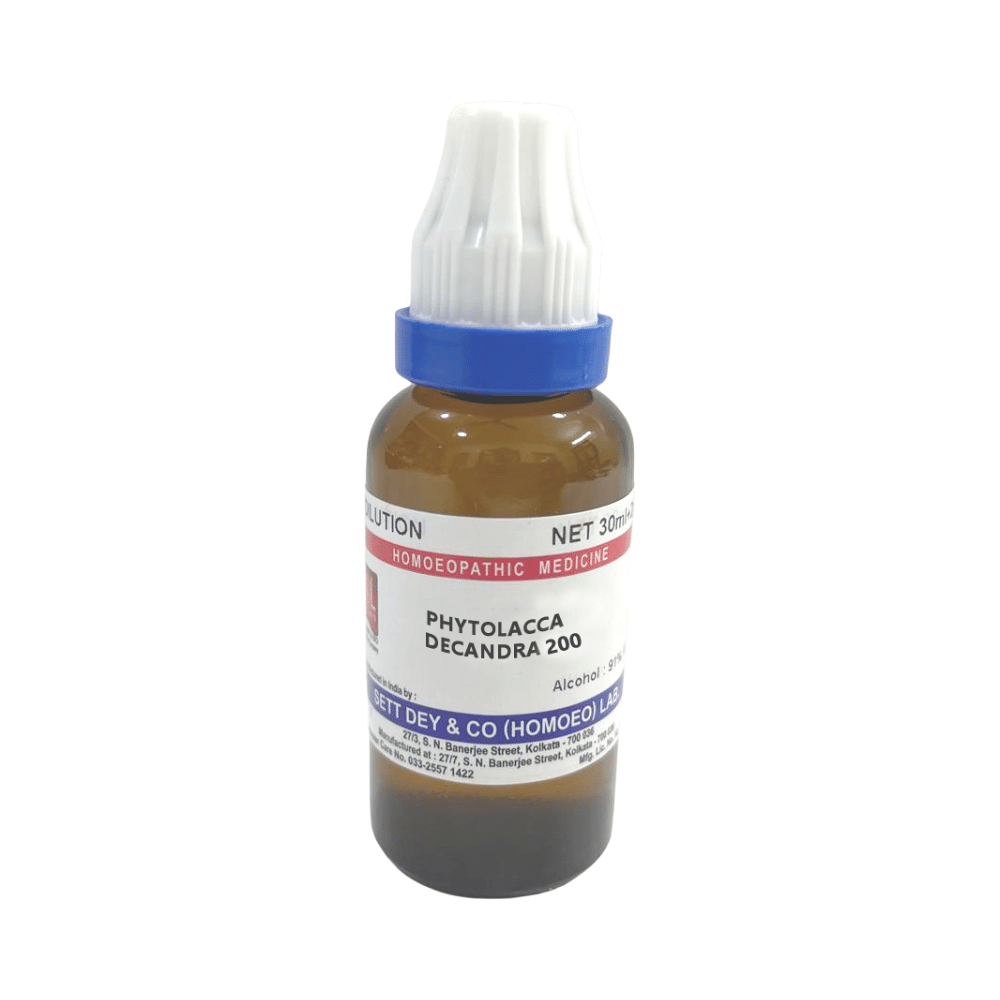 Sett Dey Phytolacca Decandra Dilution 200