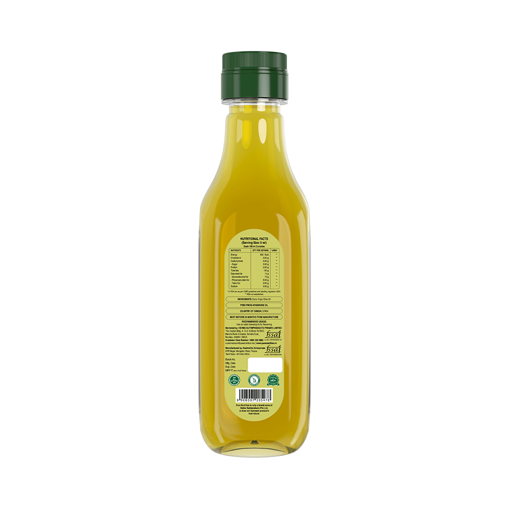 Pure Nutrition Raw Cold Pressed Virgin Olive Oil | Supports Skin & Heart Health - Image 2