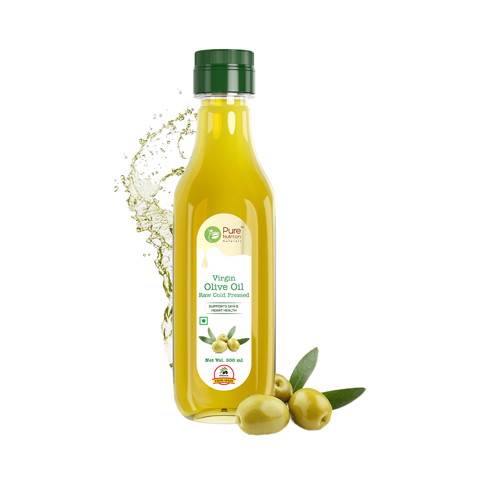 Pure Nutrition Raw Cold Pressed Virgin Olive Oil | Supports Skin & Heart Health - Image 1
