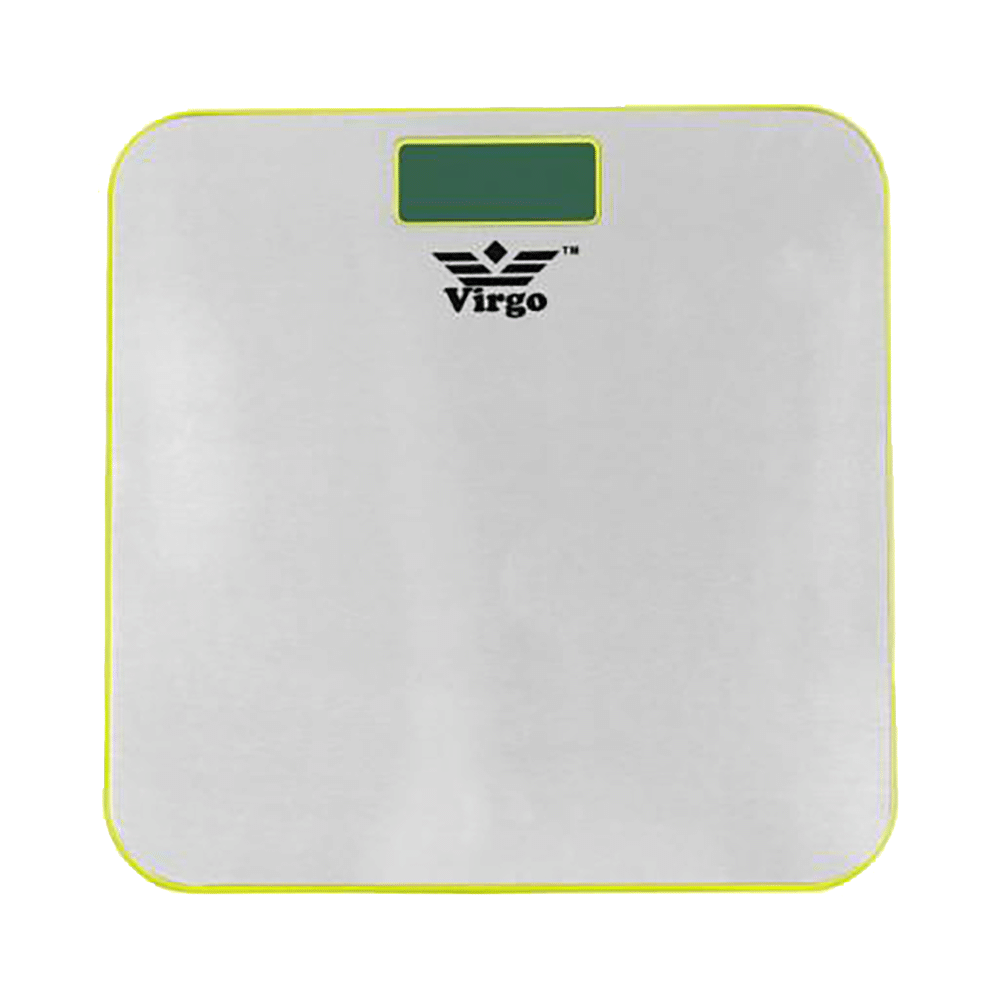 Virgo Silver Shine Stainless Steel Premium Personal Human Body Weighing Scale Yellow - Image 1