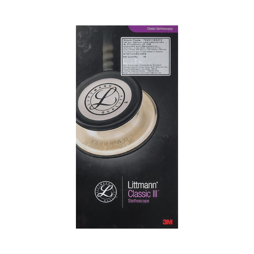 3M Littmann 5627 Classic III Stethoscope, Burgundy Tube, 27 Inch - Image 1
