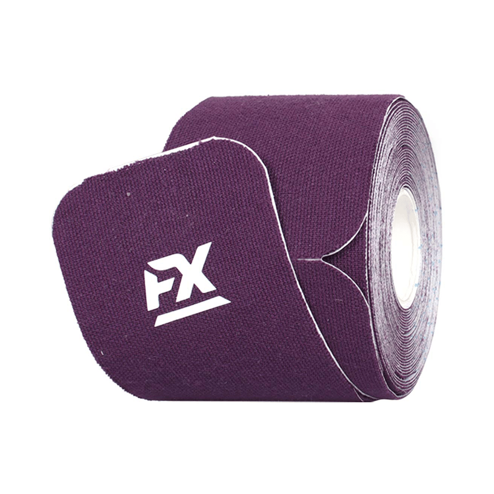 FX Elastic Sports Tape (20 Precut) 10 inch Purple - Image 2