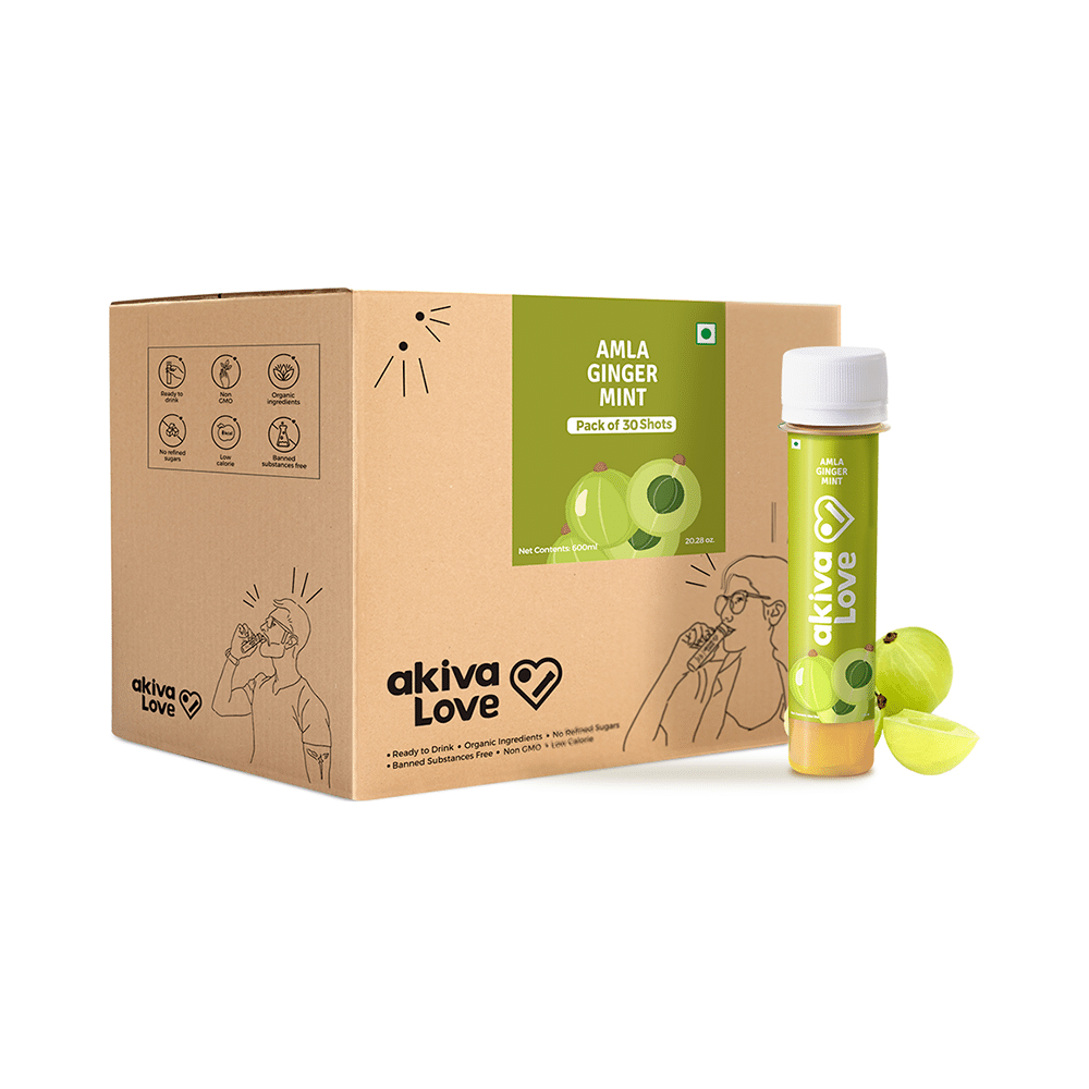 Akiva Amla Honey Ginger Drink (40ml Each) - Image 1