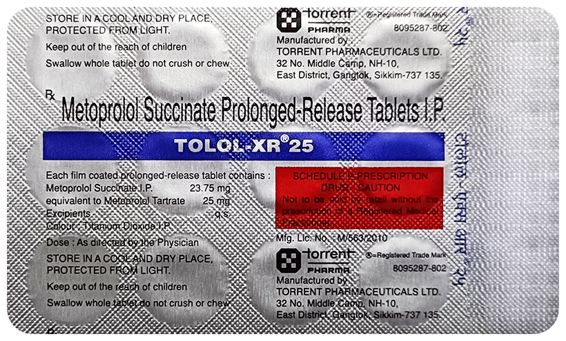 Tolol-XR 25mg Tablet - Image 1