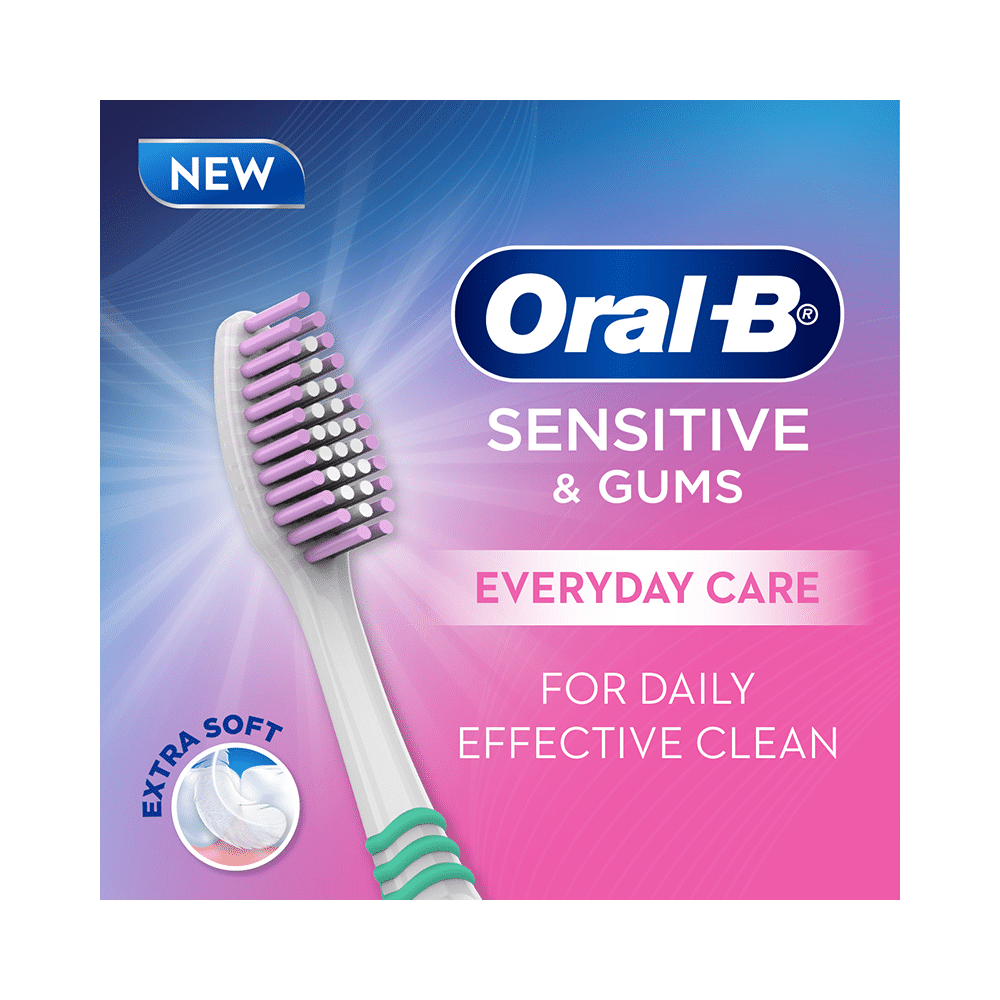 Oral-B Sensitive & Gums Everyday Care Toothbrush Multicolor - Image 3
