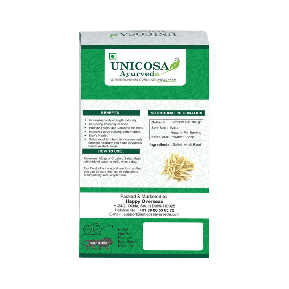 Unicosa Ayurveda Safed Musli Root - Image 2