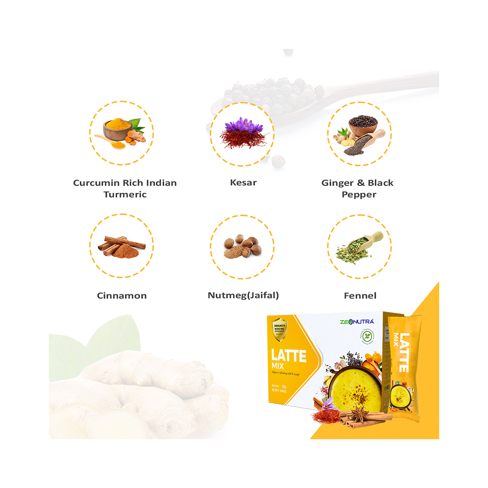 Zeonutra Latte Mix Sachet (4gm Each) - Image 5
