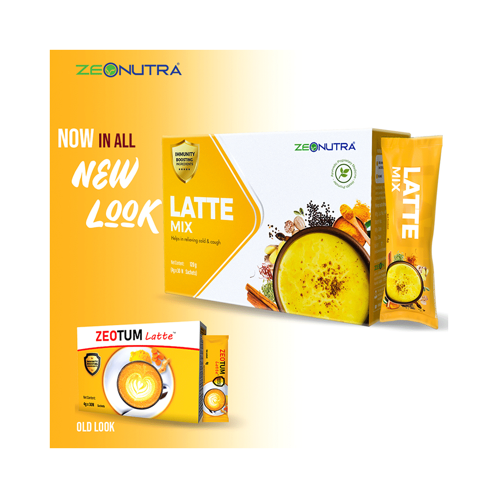 Zeonutra Latte Mix Sachet (4gm Each) - Image 8
