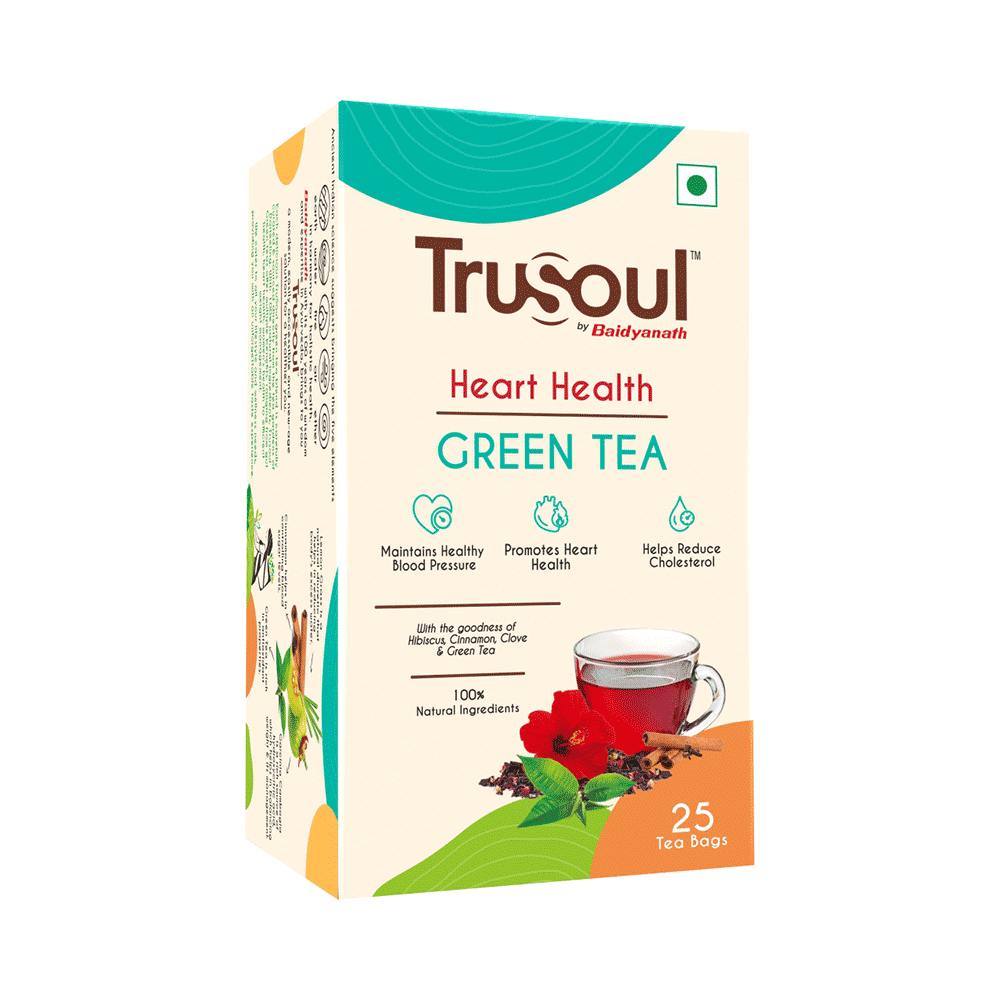 TruSoul by Baidyanath Heart Health Green Tea Bags(1.5gm Each) - Image 3