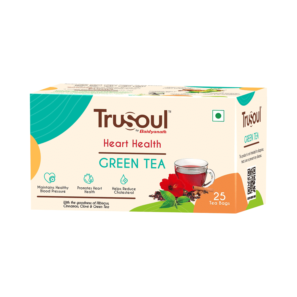 TruSoul by Baidyanath Heart Health Green Tea Bags(1.5gm Each) - Image 1
