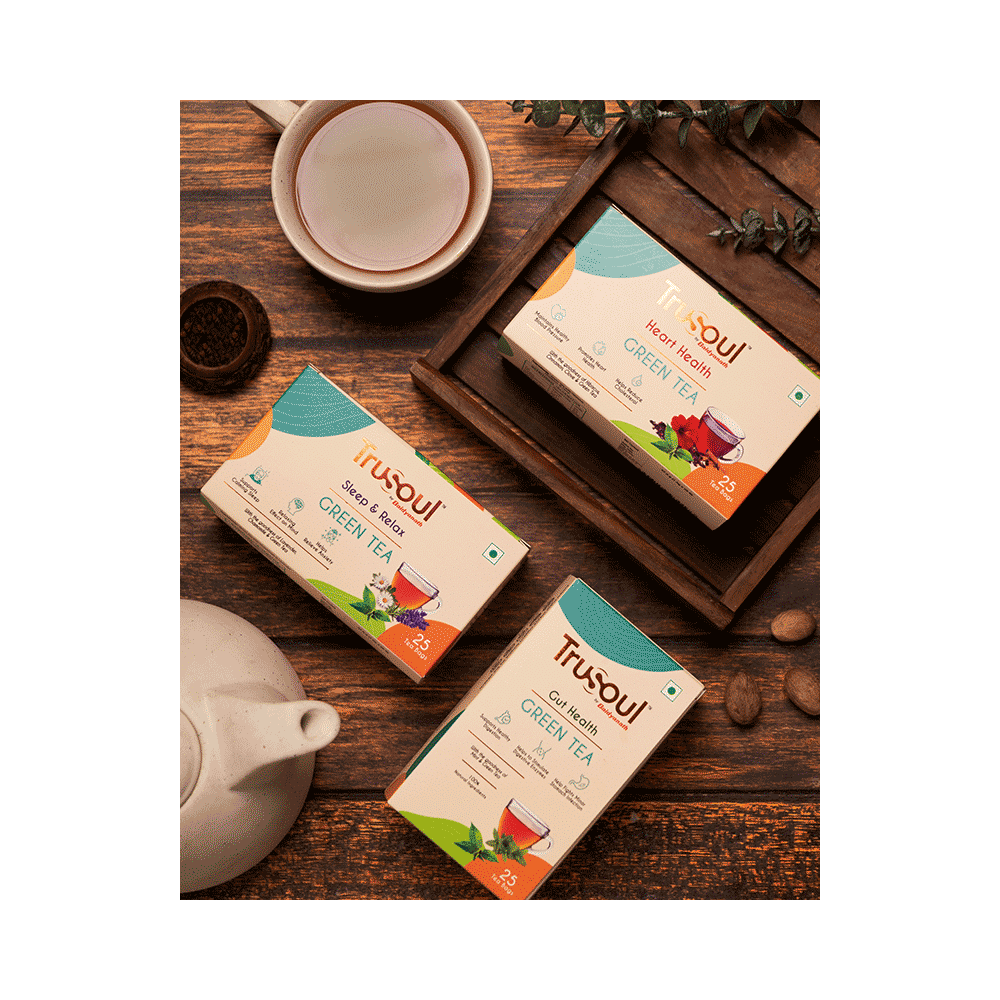 TruSoul by Baidyanath Heart Health Green Tea Bags(1.5gm Each) - Image 8