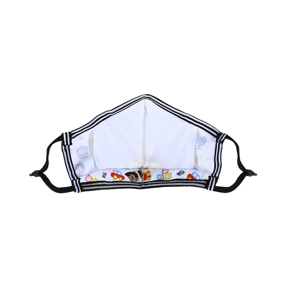 Vibe Chhota Bheem Premium Re-Usable Face Mask for Kids with 25 Filters Free Size Gift - Image 3