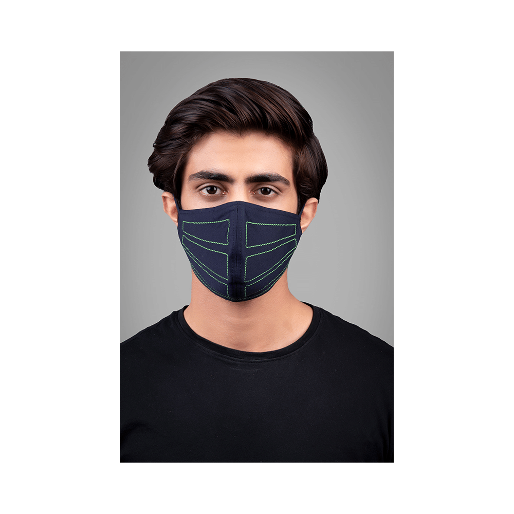 Nivedita Saboo Cares Large Sport-Ink BreathSafe Protective Reusable Face Mask - Image 2