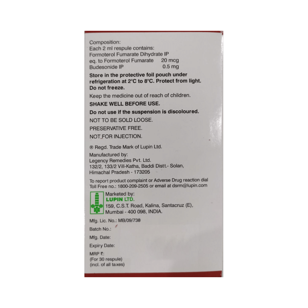 Budamate Neb 0.5mg Respules 2ml - Image 3
