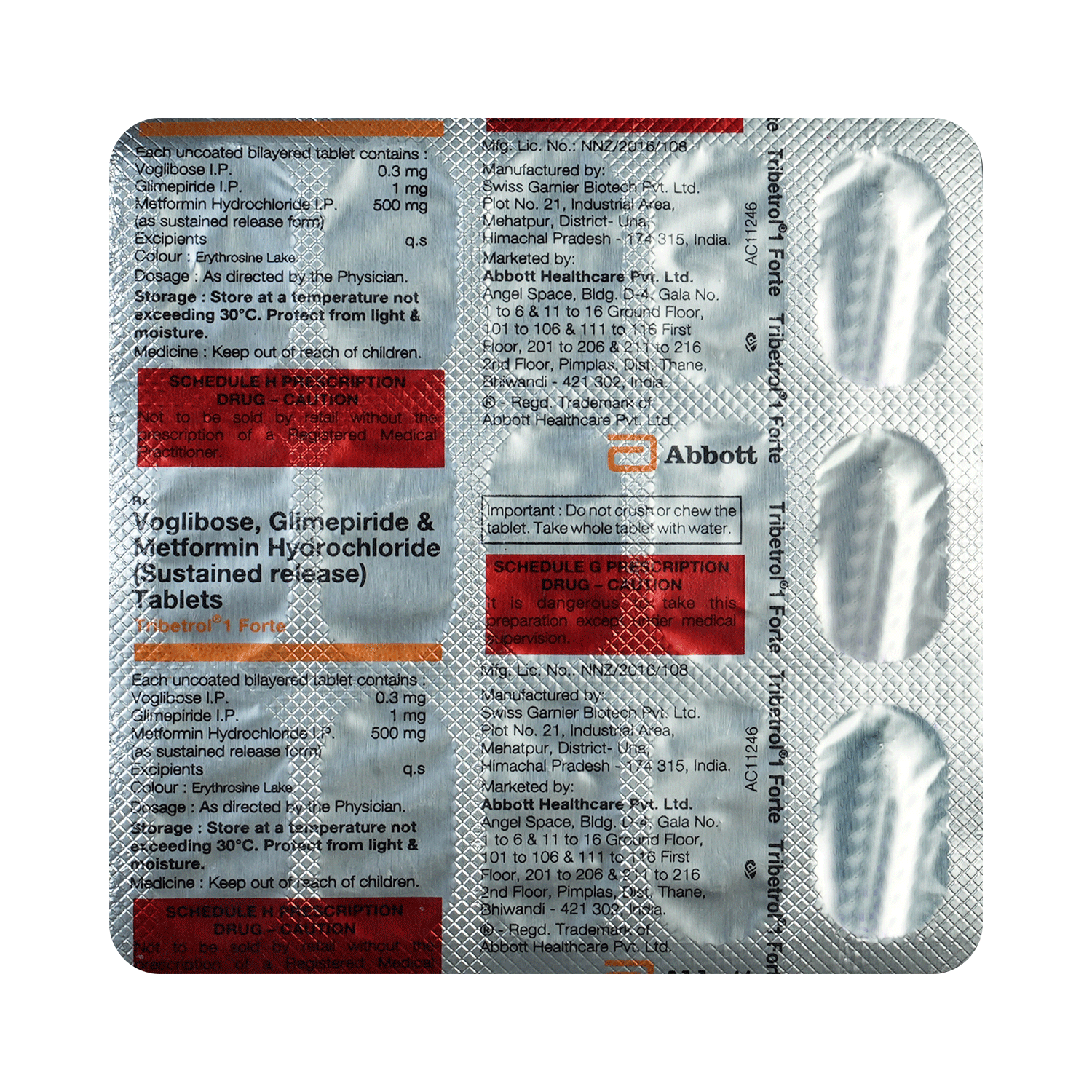 Tribetrol 1 Forte Tablet SR - Image 3