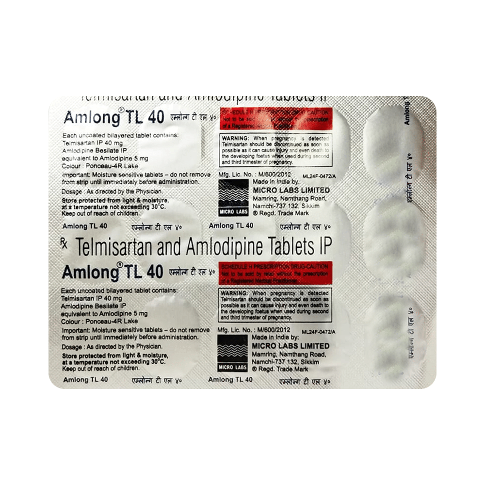 Amlong-TL 40 Tablet - Image 4