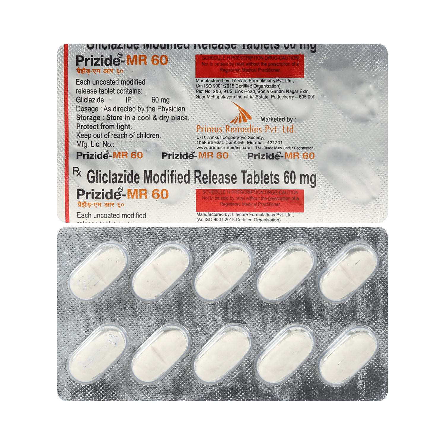 Prizide 60mg Tablet MR - Image 1