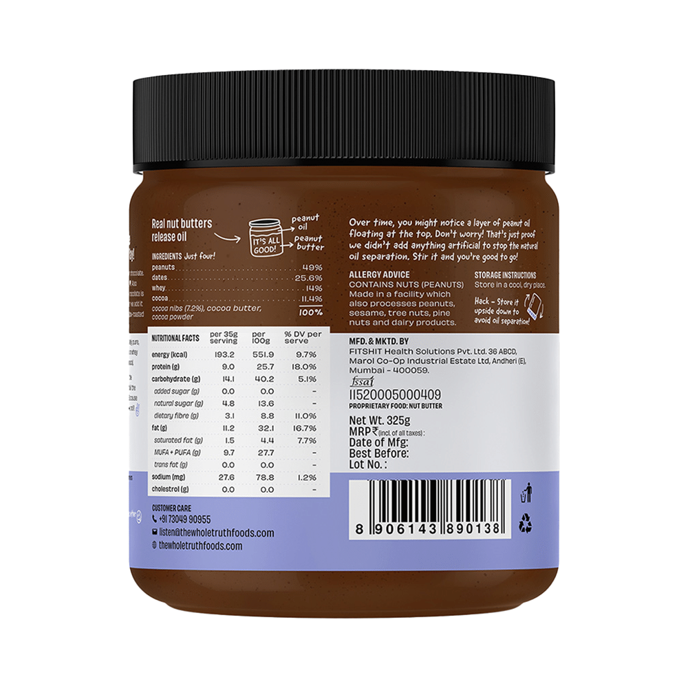 The Whole Truth Dark Chocolate Protein Peanut | Butter Crunchy - Image 2