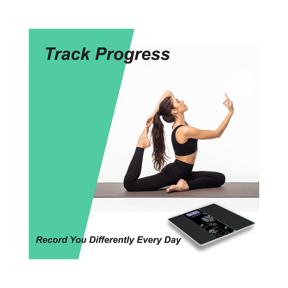 Healthgenie 3379 Electronic Digital Weighing Machine Black - Image 5