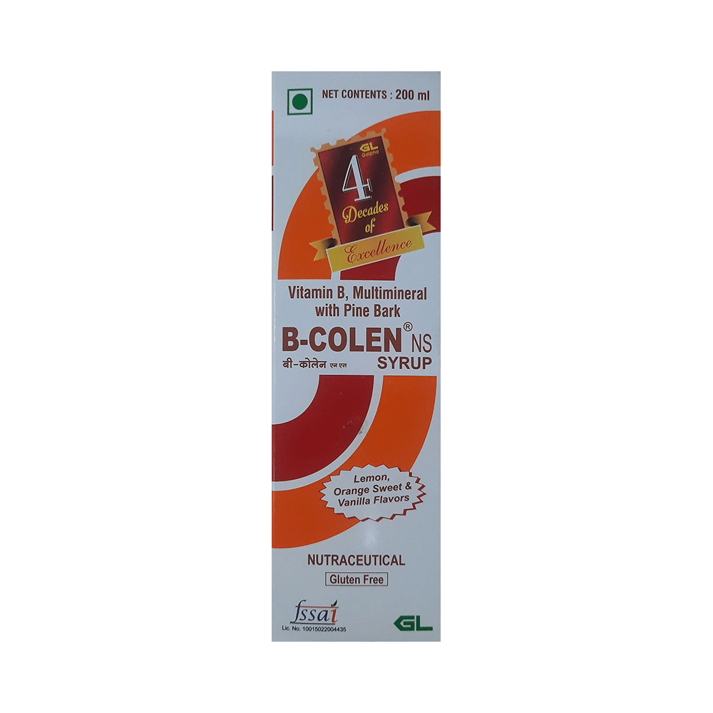 B Colen NS Syrup Lemon, Orange Sweet & Vanilla Gluten Free - Image 1