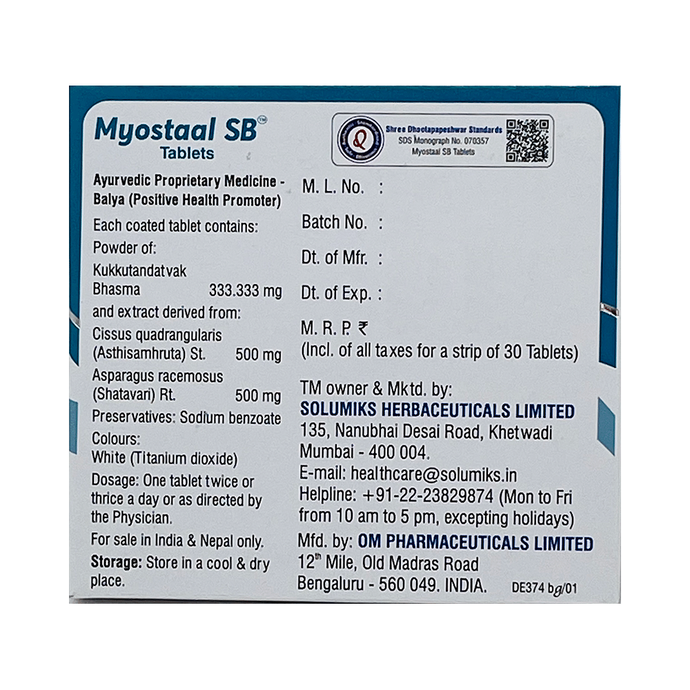 Solumiks Myostaal SB Tablet - Image 2