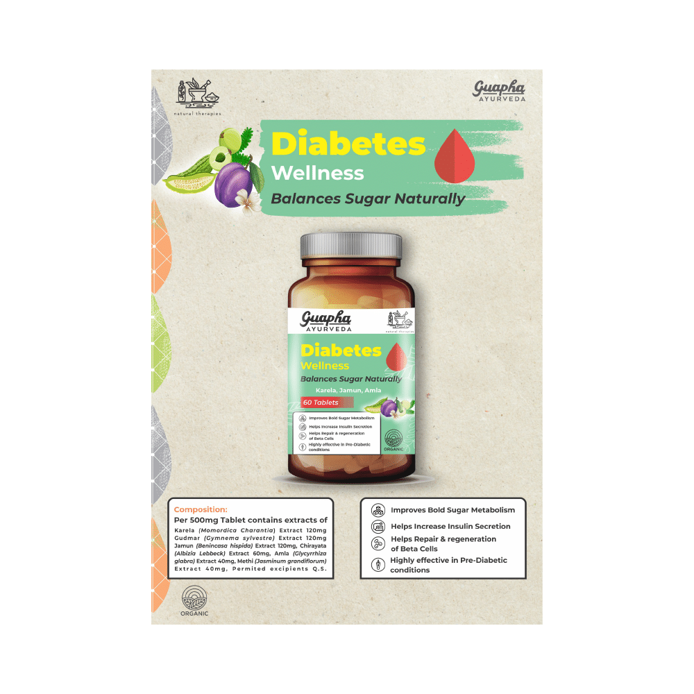 Guapha Ayurveda Diabetes Wellness  Tablet - Image 5