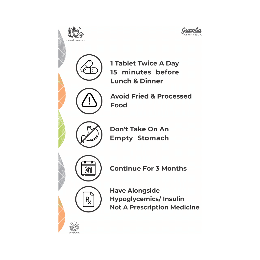 Guapha Ayurveda Diabetes Wellness  Tablet - Image 7