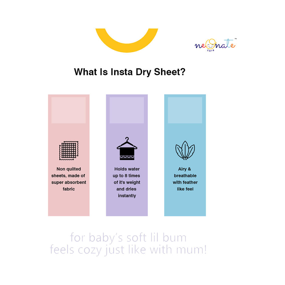 Neonate Care Insta Dry Sheet Medium Pink - Image 3