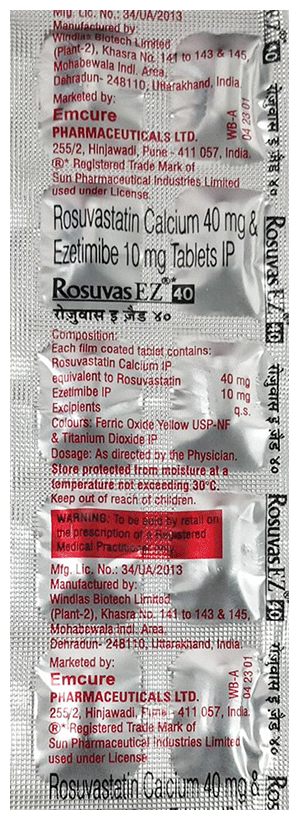 Rosuvas EZ 40mg/10mg Tablet - Image 1