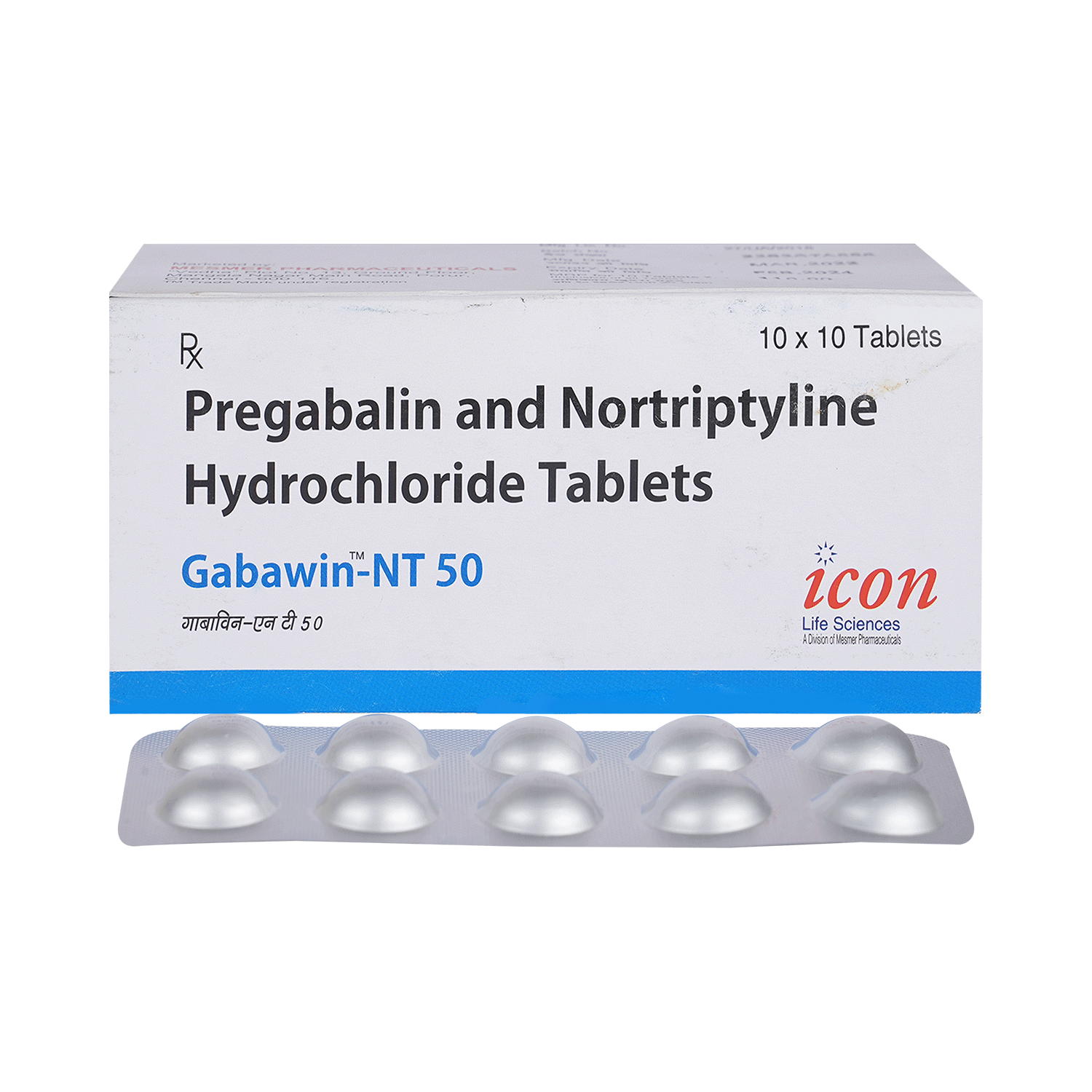 Gabawin-NT 50mg/10mg Tablet