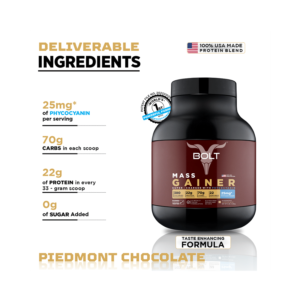Bolt Mass Gainer Piedmont Chocolate - Image 2