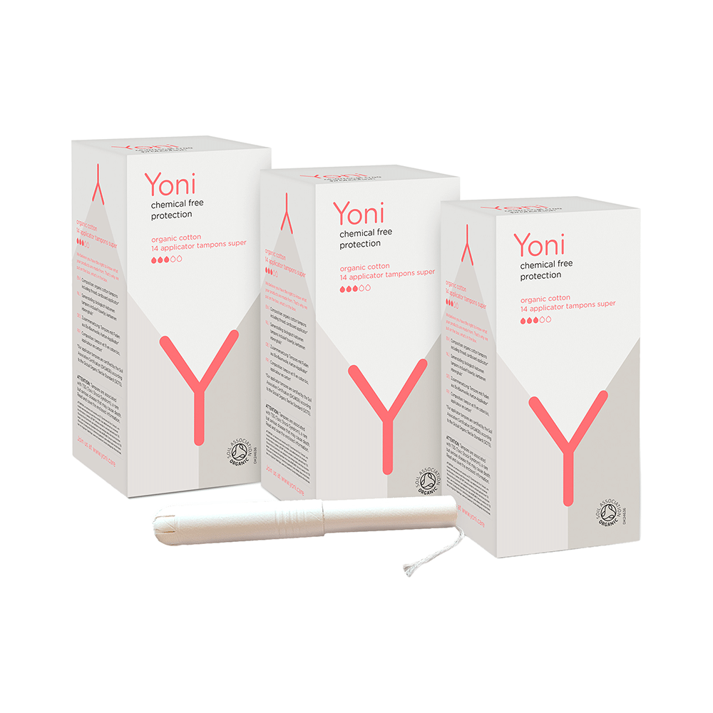 Yoni Organic Cotton 14 Applicator Tampon Super (14 Each)