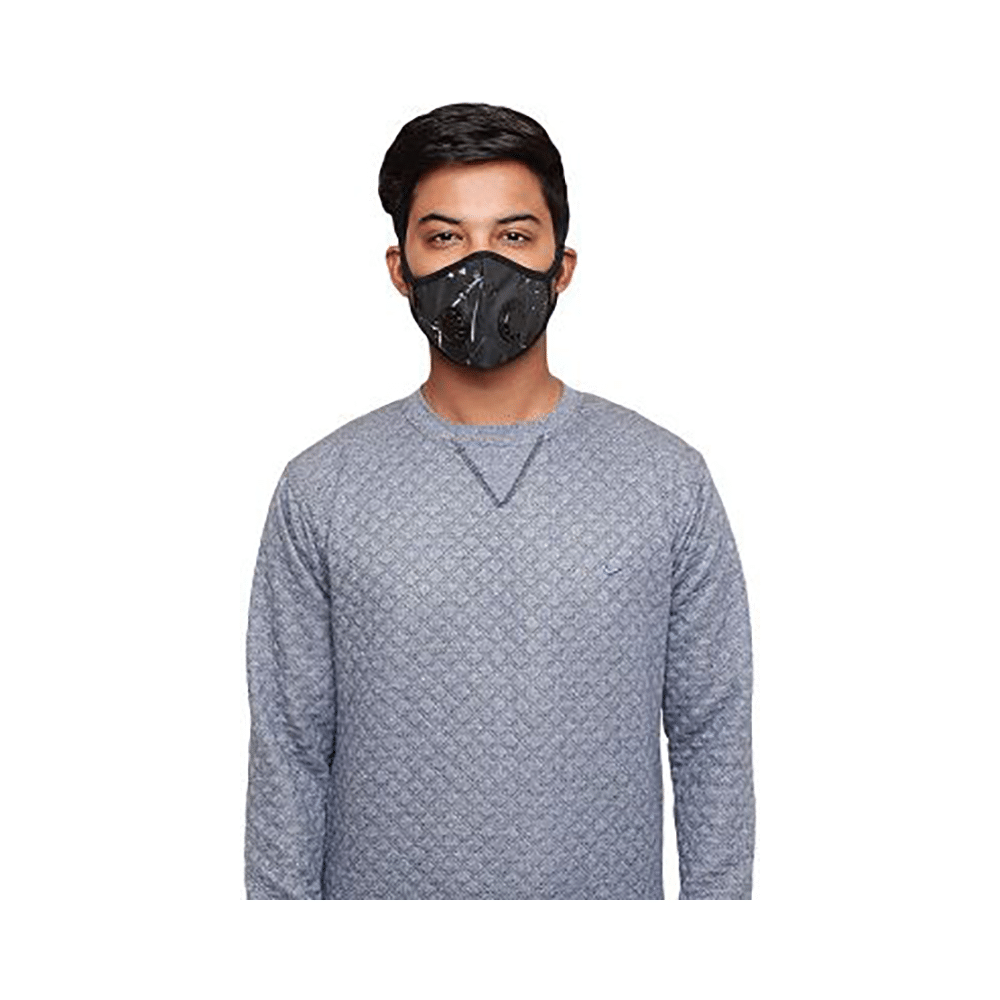 O2+ Stone Reusable Anti Pollution Mask with N99 Active Carbon Grade Filter Medium - Image 4