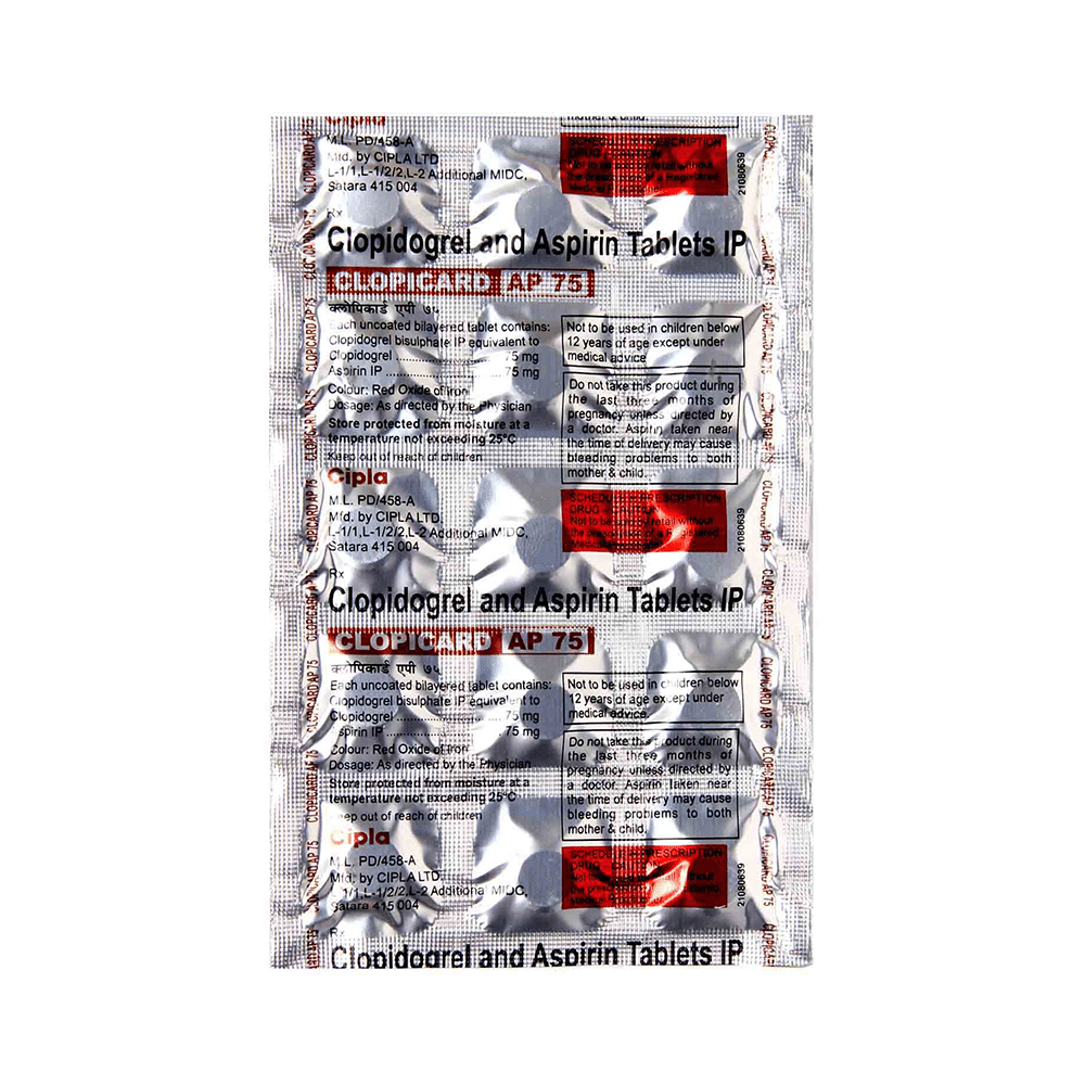 Clopicard AP 75 Tablet - Image 3