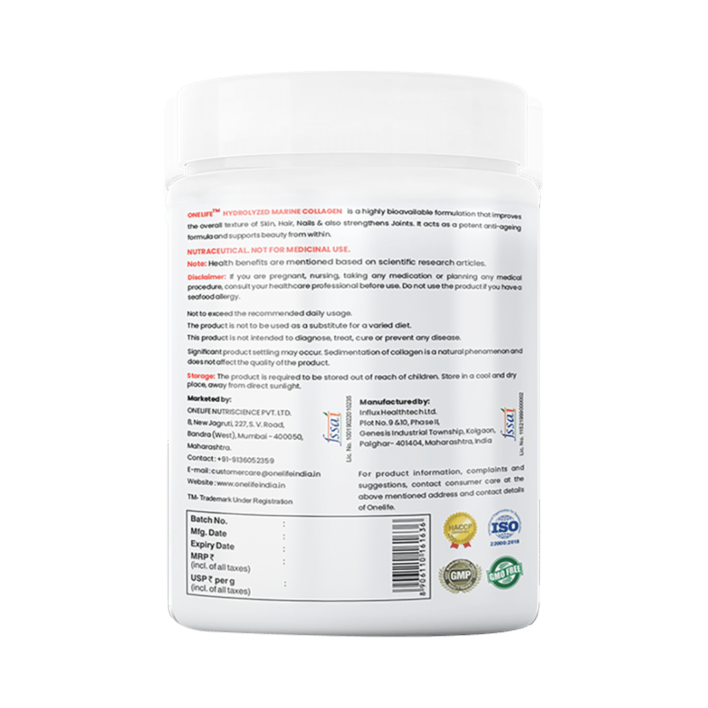 OneLife Hydrolyzed Marine Collagen Powder Mango - Image 2