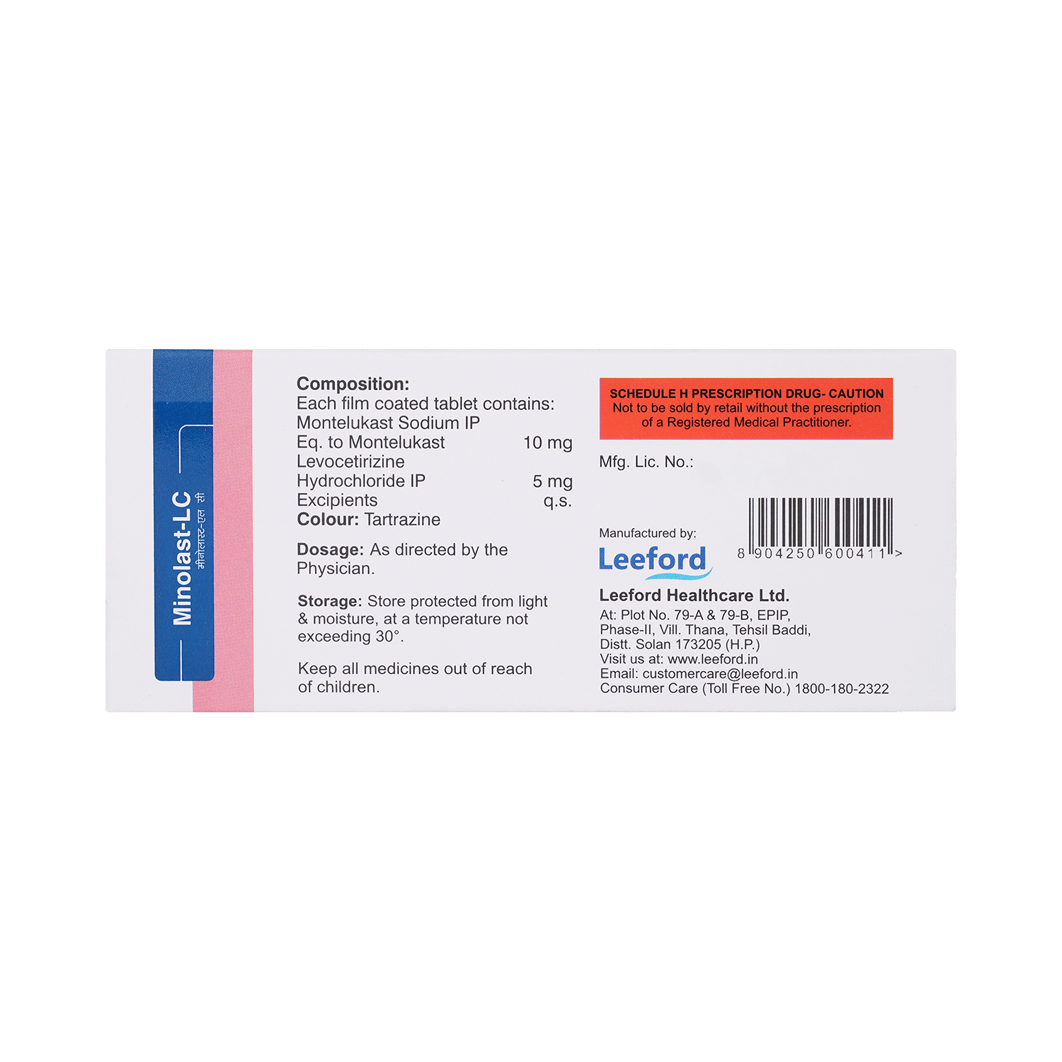 Minolast LC 5mg/10mg Tablet - Image 3