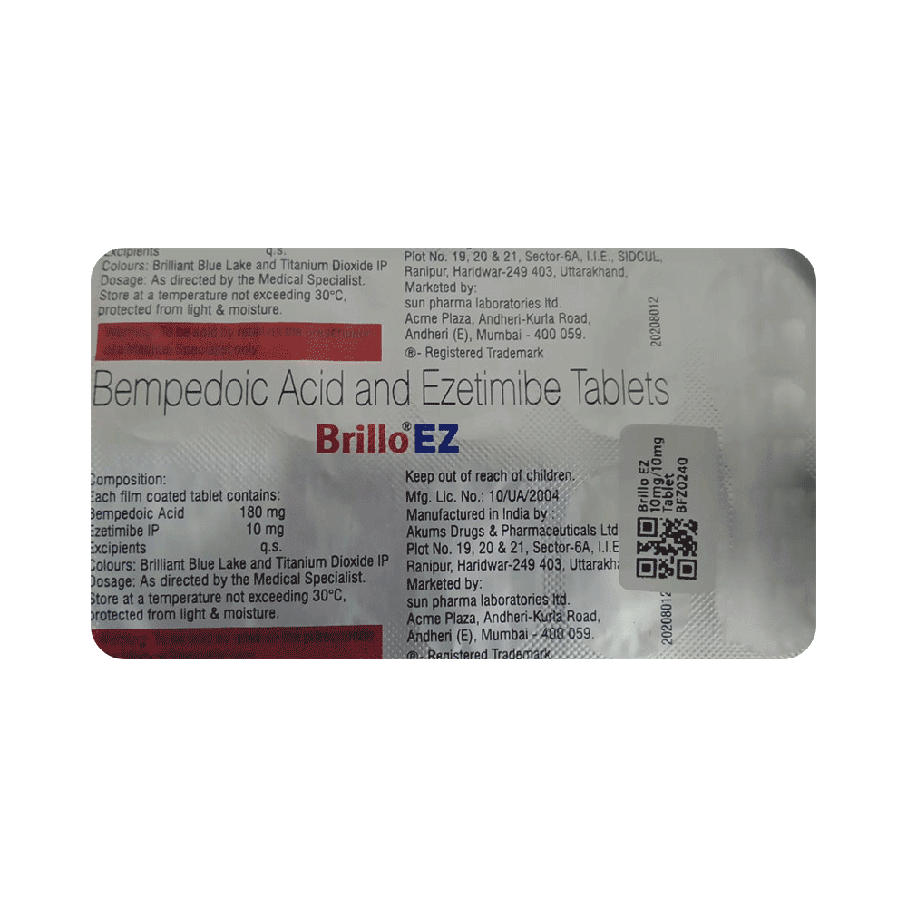 Brillo EZ 180mg/10mg Tablet